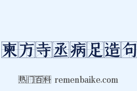 柬方寺丞病足造句是什么意思的图片